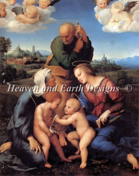 The Holy Family With Saints Elizabeth And John - Click Image to Close